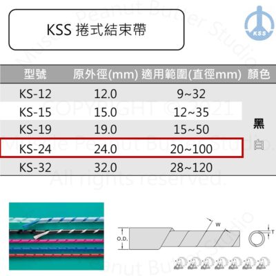 KSS 捲式結束帶 KS-24 10m