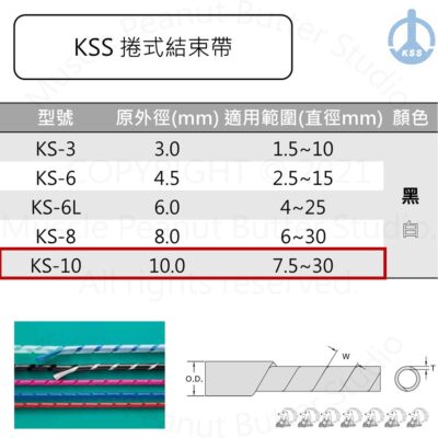 KSS 捲式結束帶 KS-10 10m