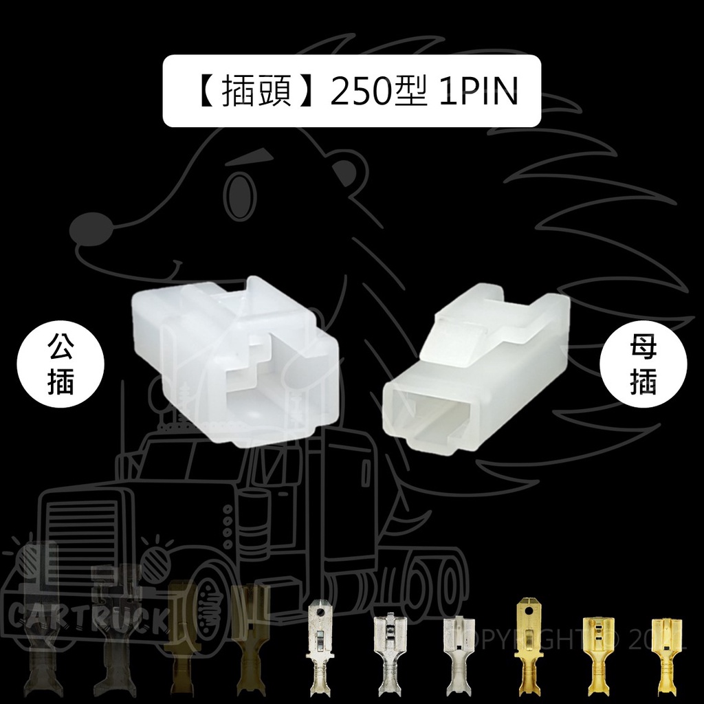 【插頭】【公母接頭 250型 1 2 3 4 6 8 Pin】 對插頭 公母插 不含線 電系接頭 連接線 車用接頭:圖片 2