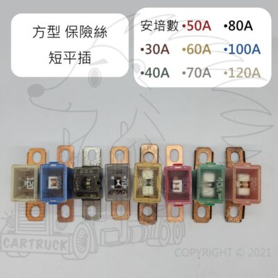 【保險絲】【方形保險絲 短平插 長平插】大電流 大安陪