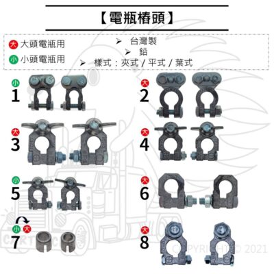 【電瓶樁頭】【純鉛】【葉式 夾式 平式】小頭 大頭 電池頭 電瓶頭 電樁頭 電瓶接頭 電池銅頭 電池鉛頭 鉛頭 銅頭